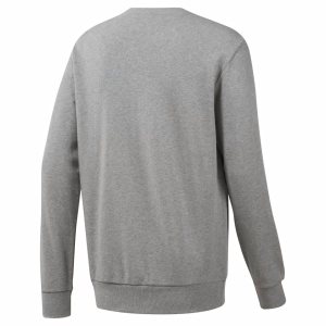 Reebok Classic French Terry Big Iconic Crewneck Sweatshirt Herren - Grau/Schwarz - DE 869-FVN